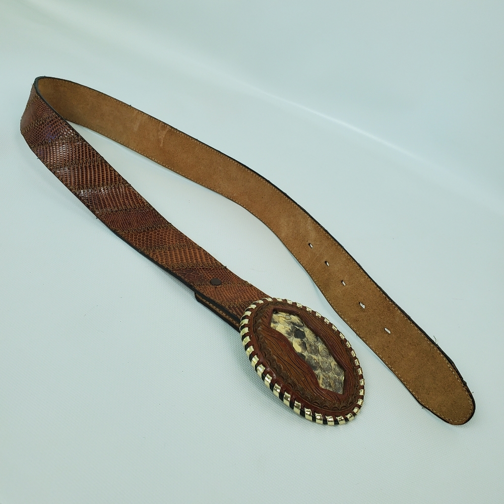 ACME Lizard Large Removable Buckle Belt Like New! - Picture 5 of 8